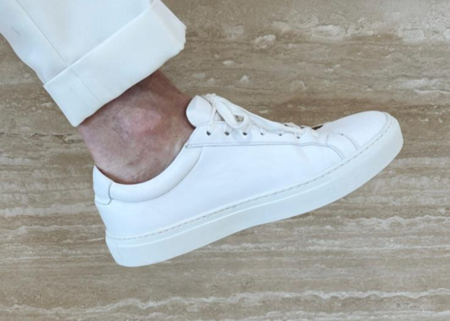 White Nappa Sneakers