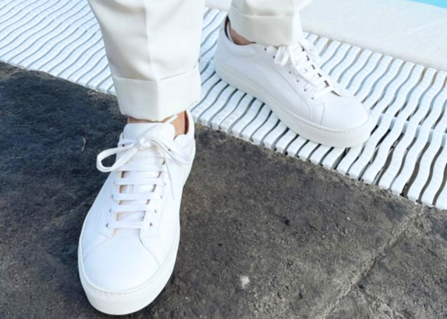 White Nappa Sneakers