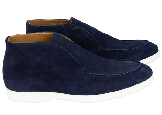 Moc Flex Suede Boot Navy